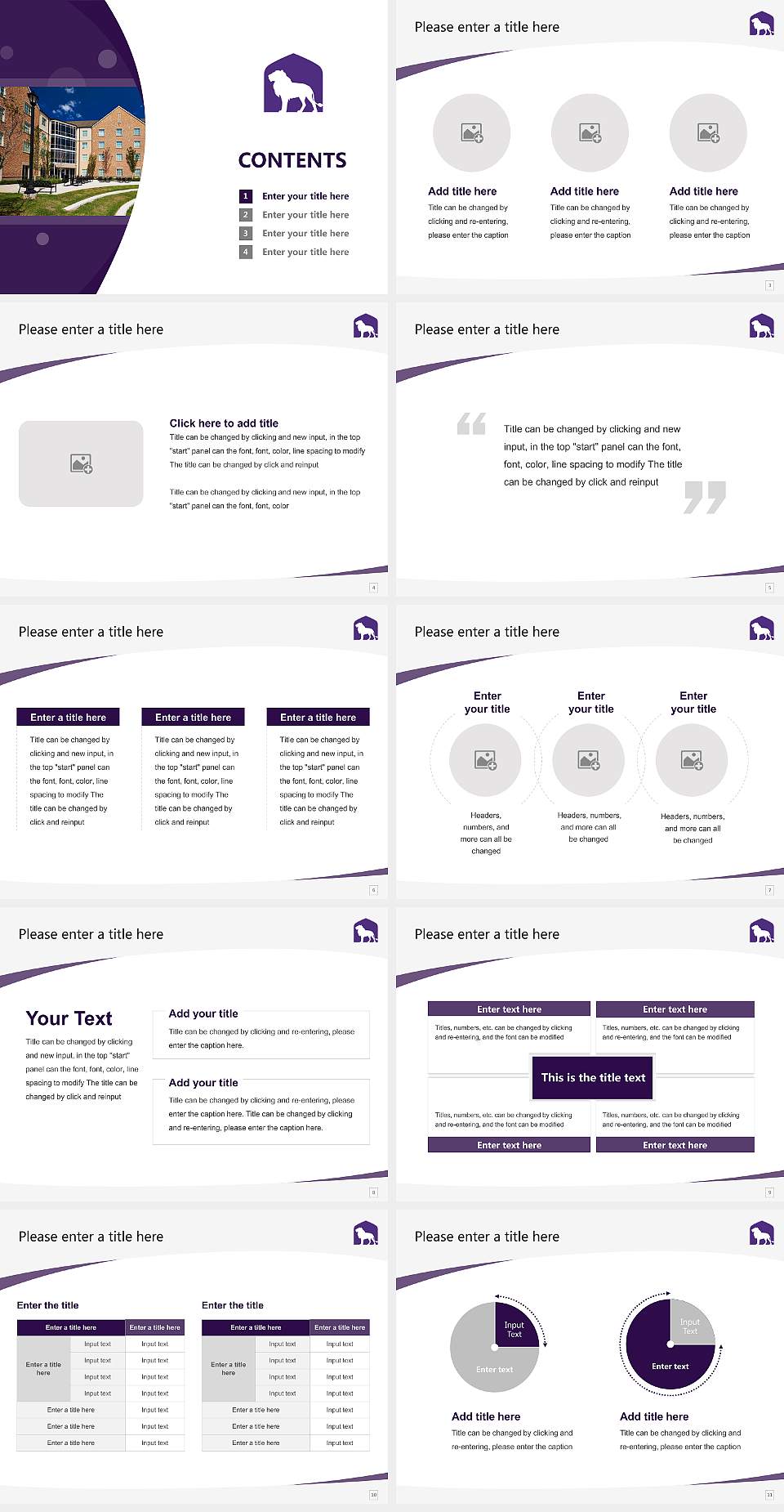 University of North Alabama Course/Courseware Creation PPT Template4:3 ratio PPT effect preview image2