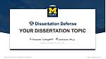 密歇根大学弗林特分校论文答辩PPT模板