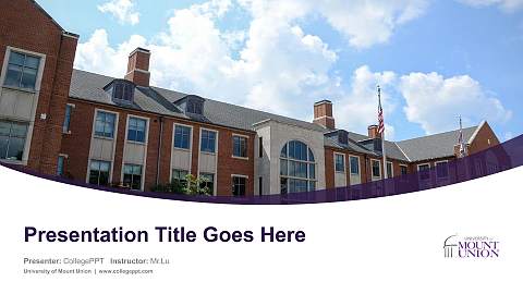 University of Mount Union Course/Courseware Creation PPT Template