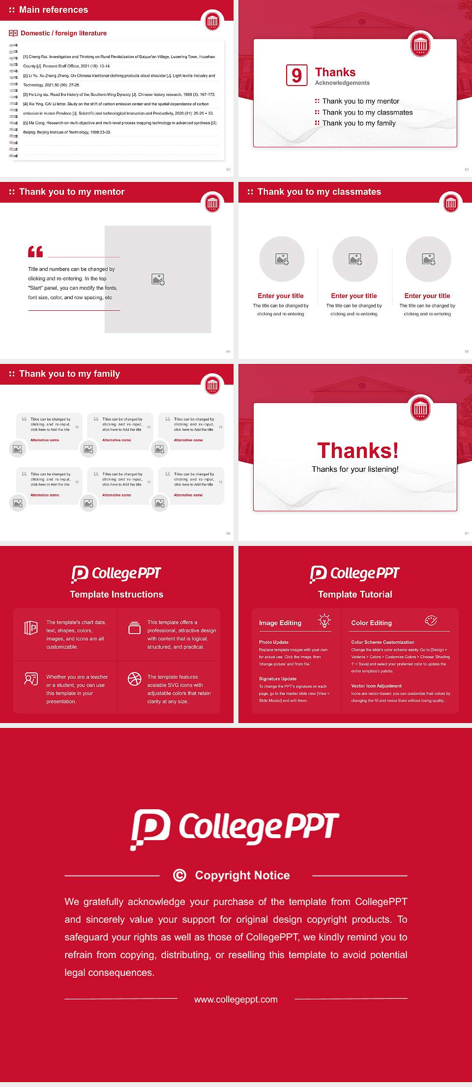 University of Mississippi Graduation Thesis Defense PPT Template4:3 ratio PPT effect preview image7