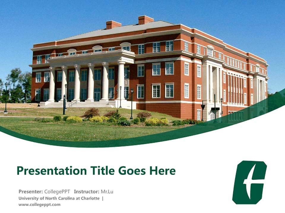 University of North Carolina at Charlotte Course/Courseware Creation PPT Template4:3 ratio PPT effect preview image5