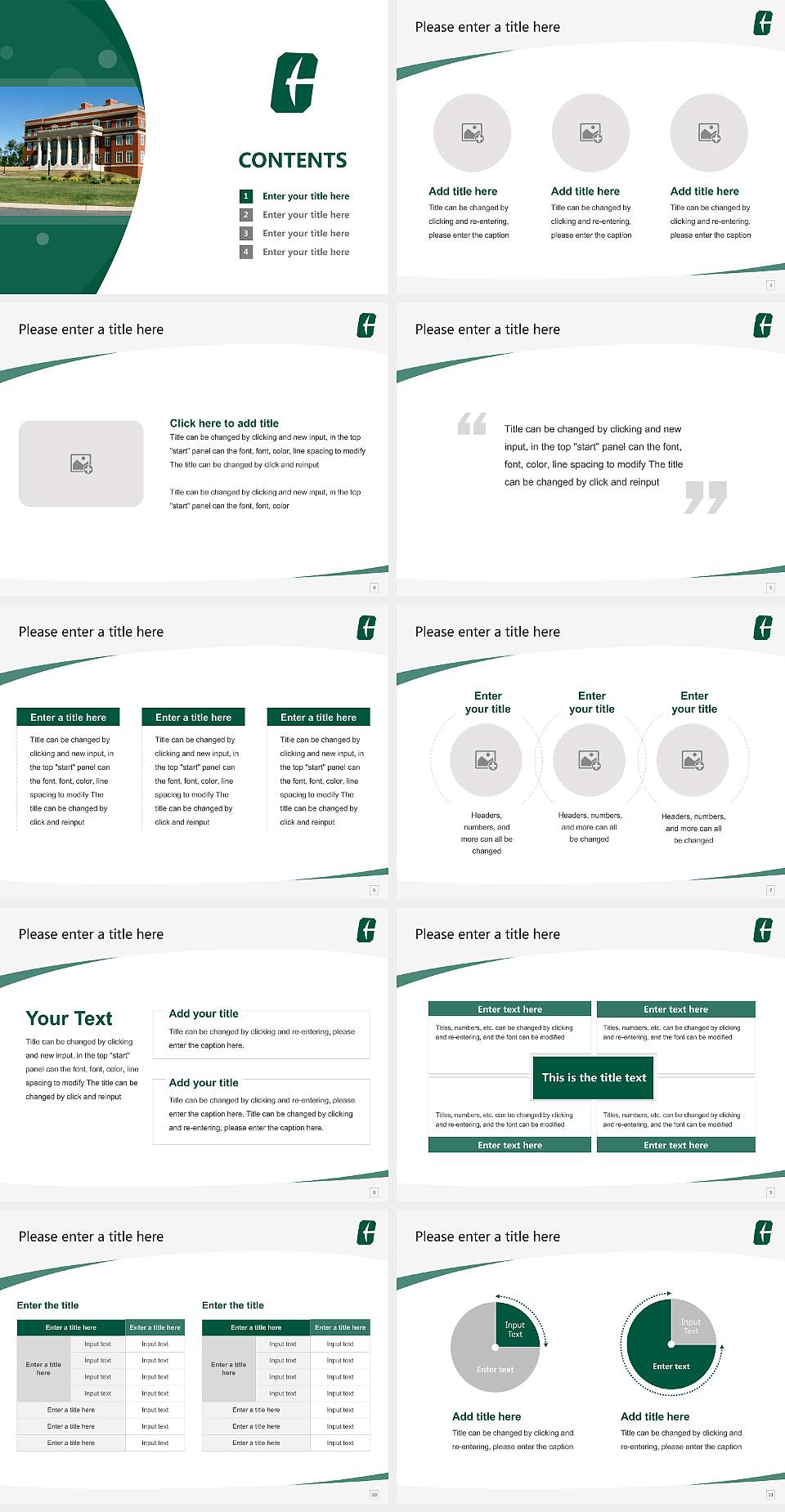 University of North Carolina at Charlotte Course/Courseware Creation PPT Template4:3 ratio PPT effect preview image2