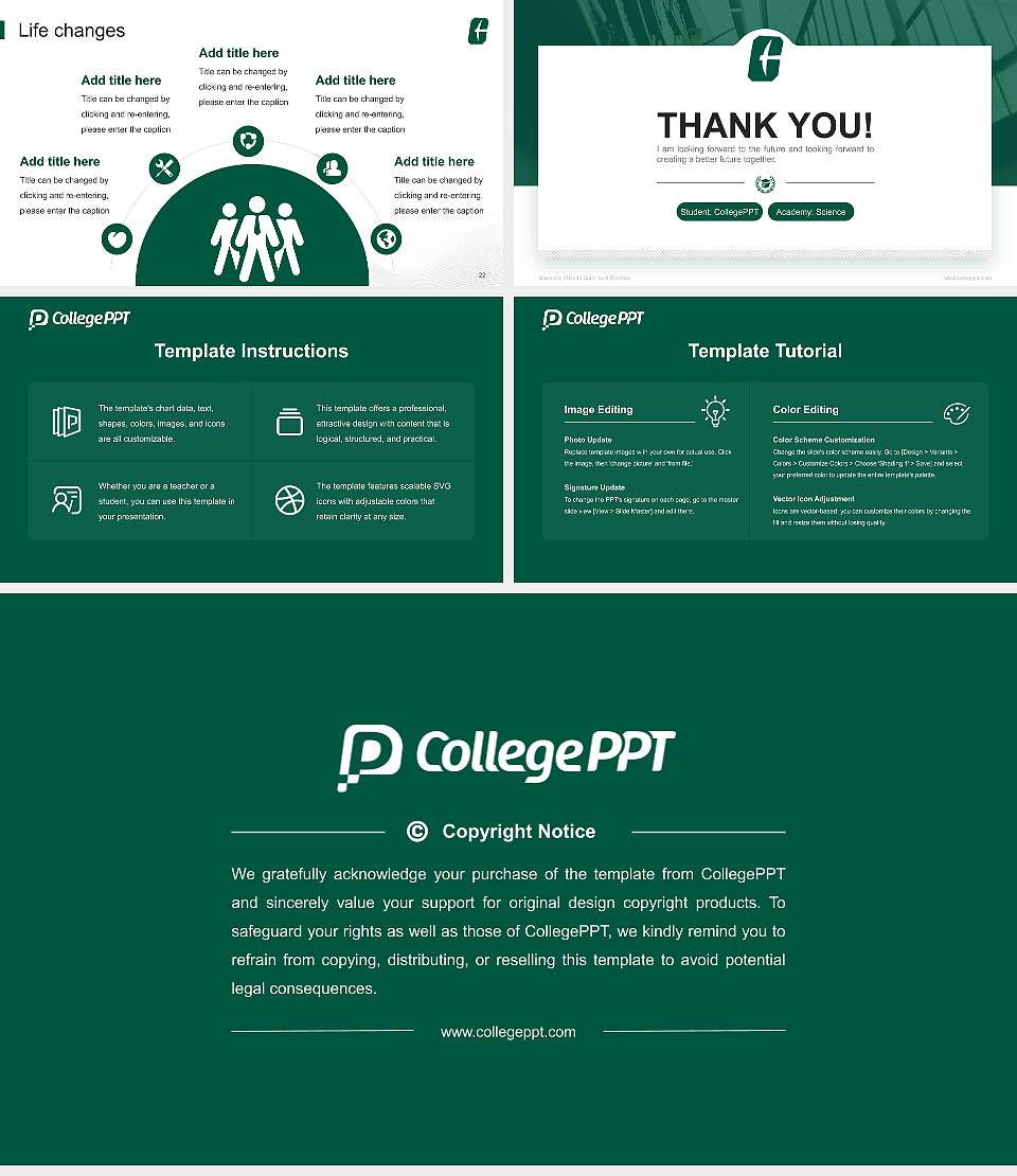 University of North Carolina at Charlotte National Scholarship Defense PPT Template16:9 ratio PPT effect preview image4
