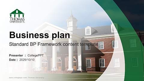 Thomas University Competition/Entrepreneurship Contest PPT Template