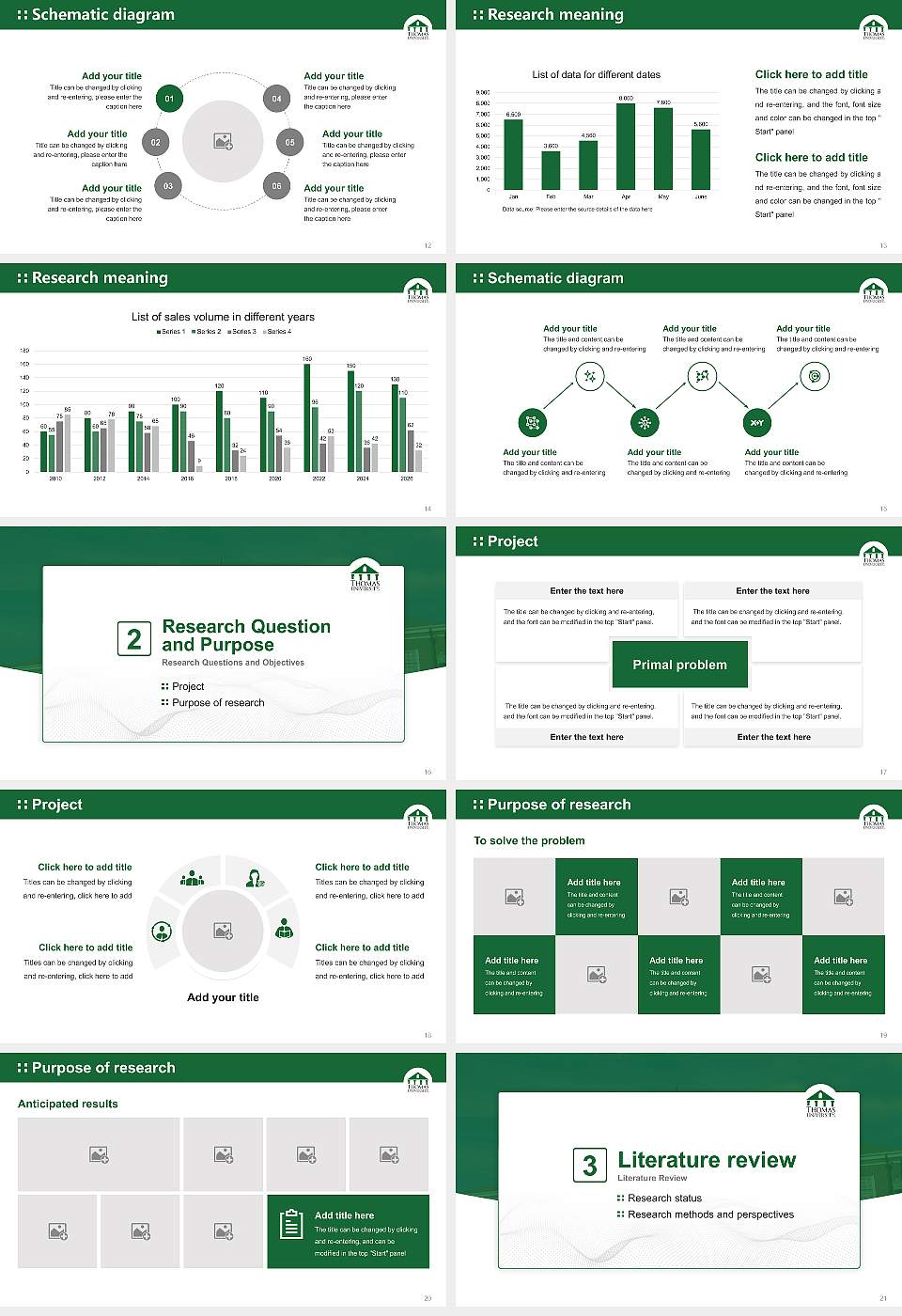 Thomas University Graduation Thesis Defense PPT Template16:9 ratio PPT effect preview image3