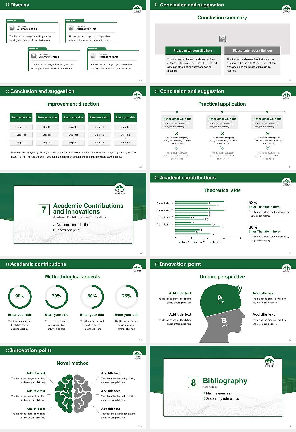 Thomas University Graduation Thesis Defense PPT Template16:9 ratio PPT effect preview image6