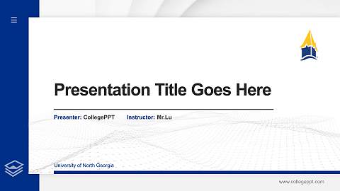 University of North Georgia Thesis Proposal/Graduation Defense PPT Template