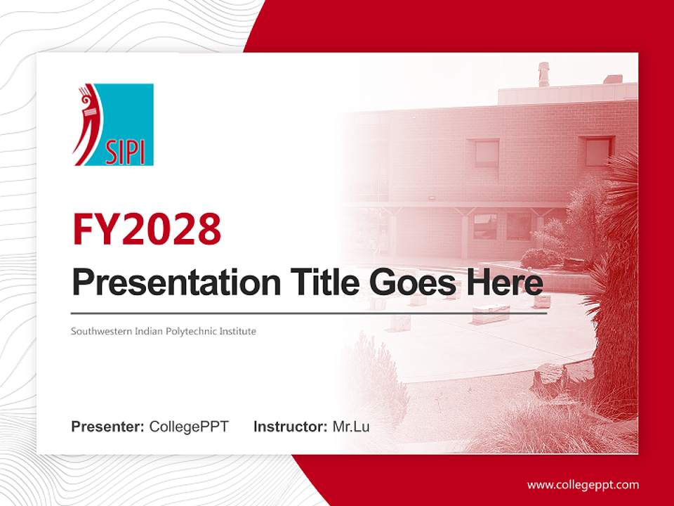 Southwestern Indian Polytechnic Institute Academic Presentation/Research Findings Report PPT Template4:3 ratio PPT effect preview image5