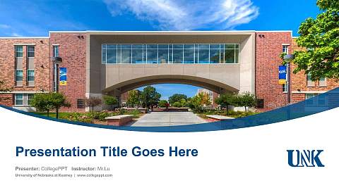 University of Nebraska at Kearney Course/Courseware Creation PPT Template