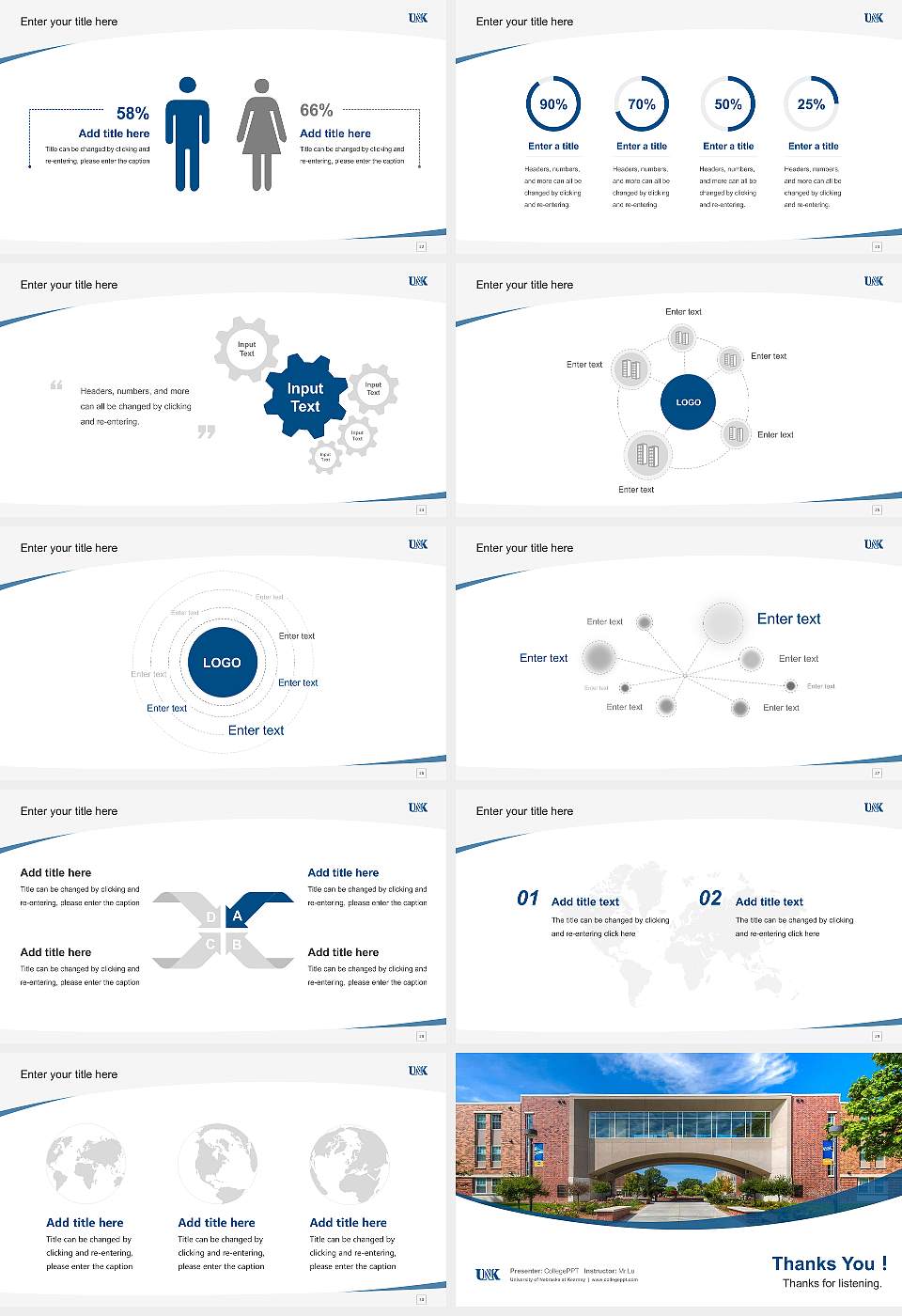 University of Nebraska at Kearney Course/Courseware Creation PPT Template16:9 ratio PPT effect preview image4