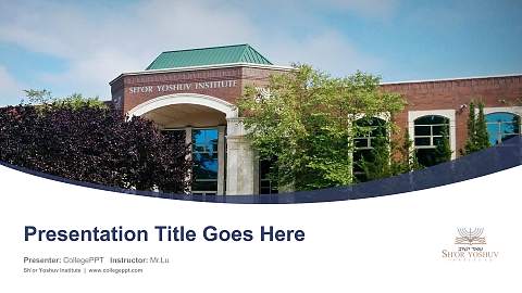 Sh’or Yoshuv Institute Course/Courseware Creation PPT Template