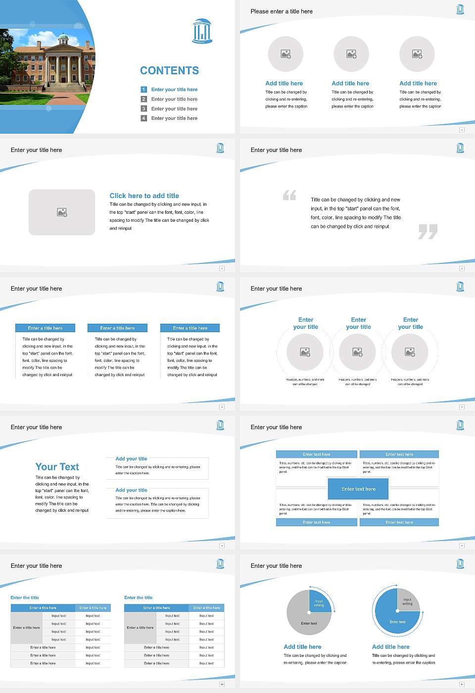 University of North Carolina at Chapel Hill Course/Courseware Creation PPT Template16:9 ratio PPT effect preview image2