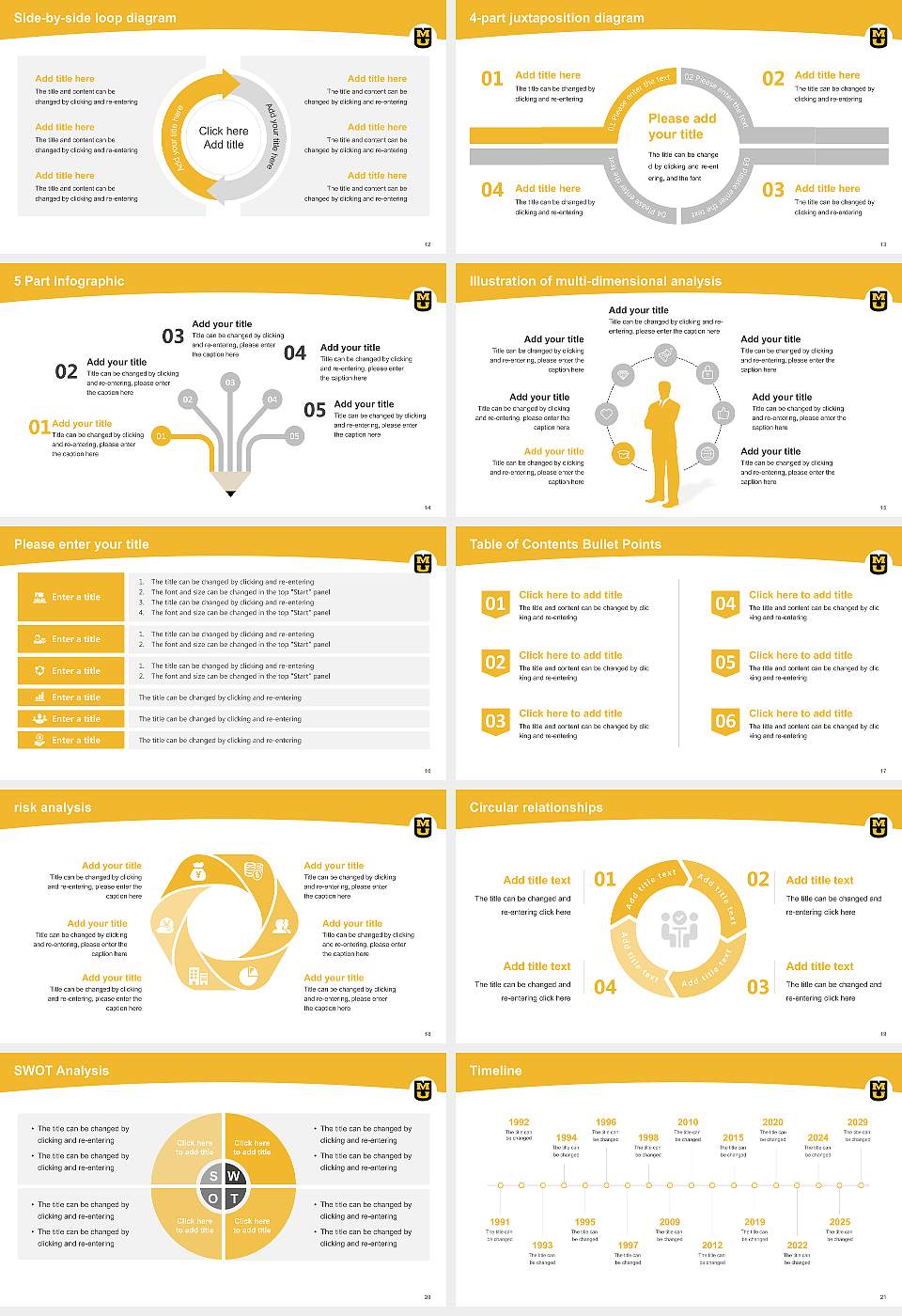 University of Missouri-Columbia Academic Presentation/Research Findings Report PPT Template16:9 ratio PPT effect preview image3