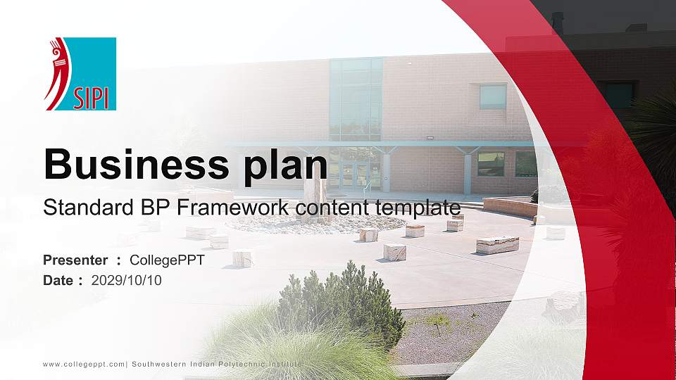 Southwestern Indian Polytechnic Institute Competition/Entrepreneurship Contest PPT Template16:9 ratio PPT effect preview image