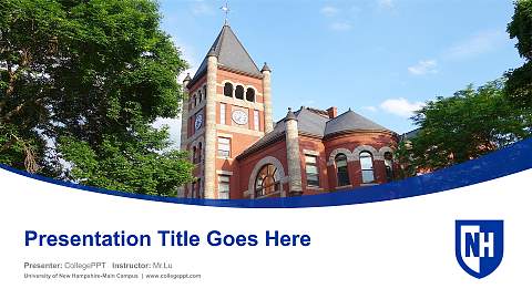 University of New Hampshire-Main Campus Course/Courseware Creation PPT Template