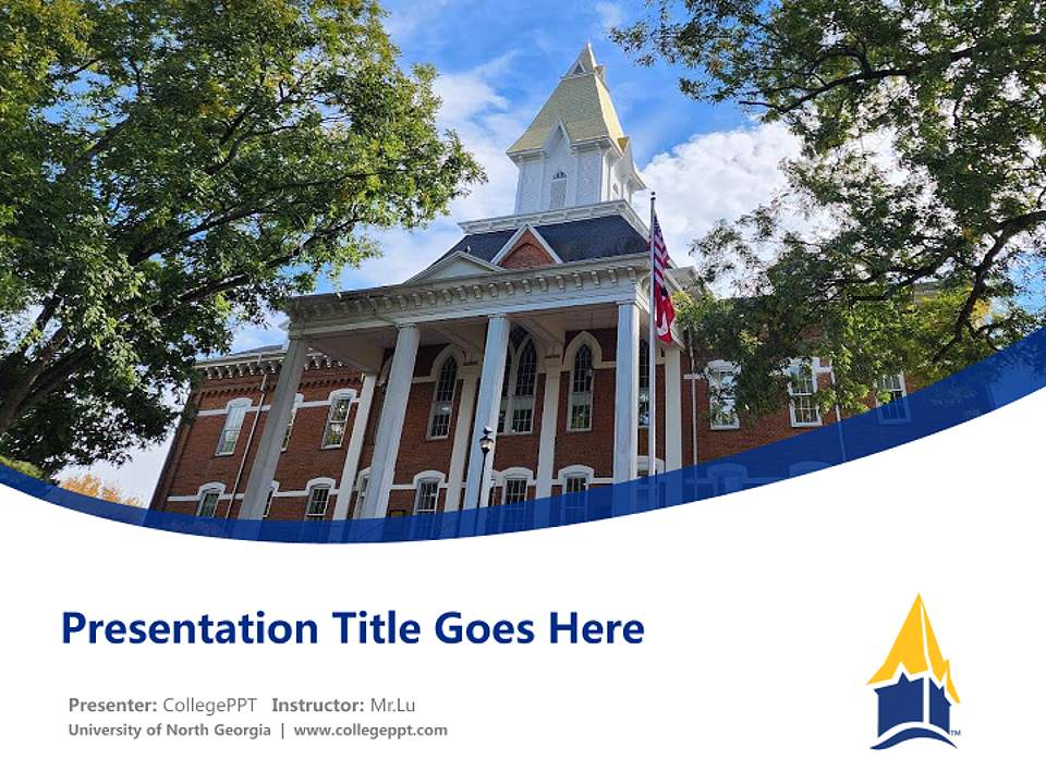 University of North Georgia Course/Courseware Creation PPT Template4:3 ratio PPT effect preview image5