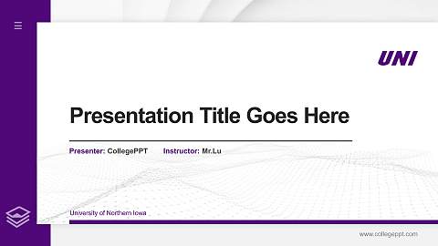 University of Northern Iowa Thesis Proposal/Graduation Defense PPT Template