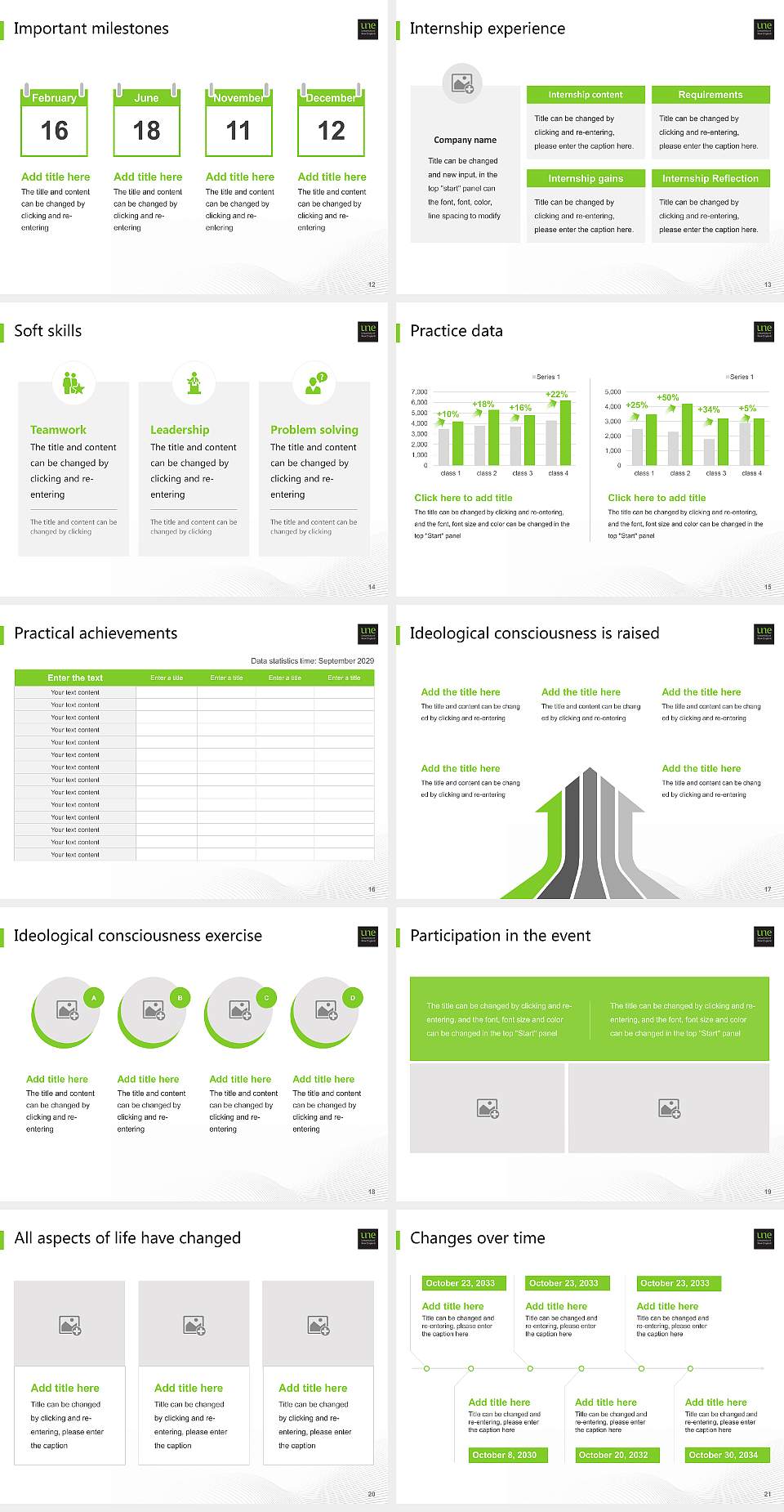 University of New England National Scholarship Defense PPT Template4:3 ratio PPT effect preview image3