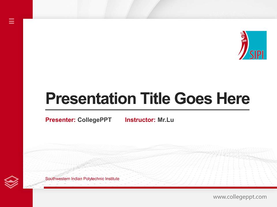 Southwestern Indian Polytechnic Institute Thesis Proposal/Graduation Defense PPT Template4:3 ratio PPT effect preview image5