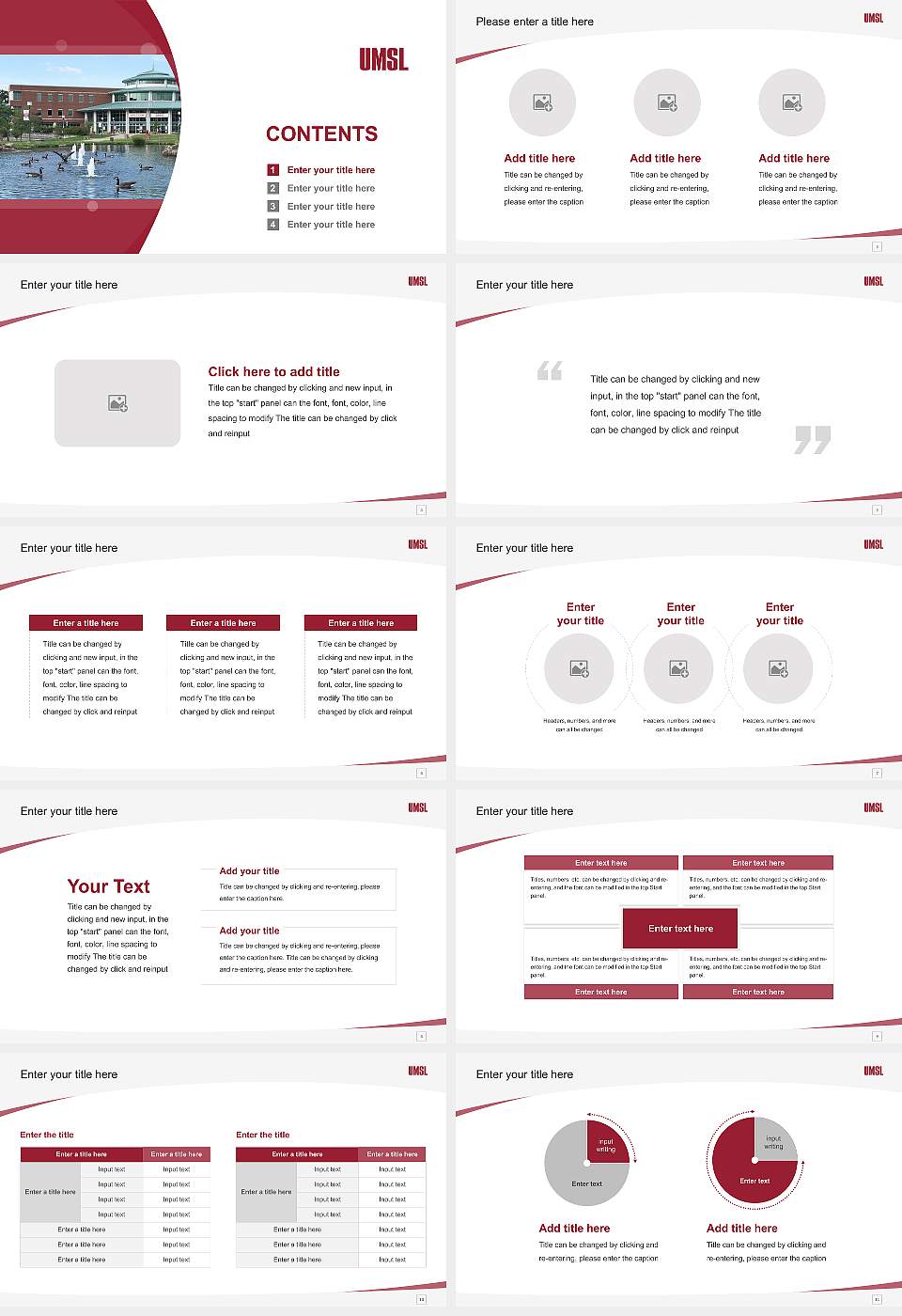 University of Missouri-St Louis Course/Courseware Creation PPT Template16:9 ratio PPT effect preview image2