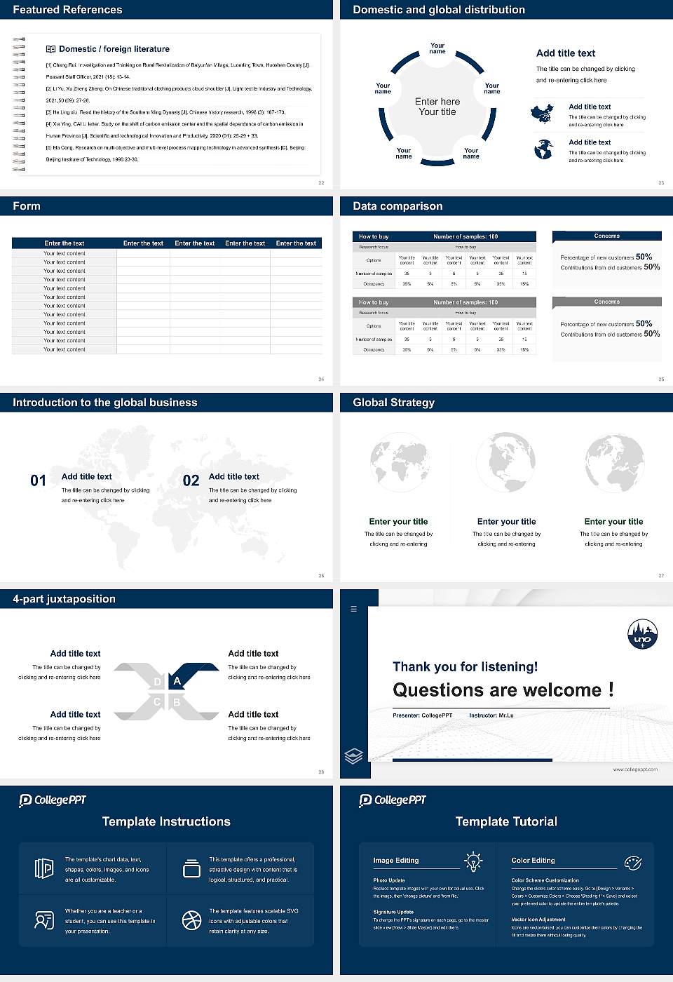University of New Orleans Thesis Proposal/Graduation Defense PPT Template16:9 ratio PPT effect preview image4
