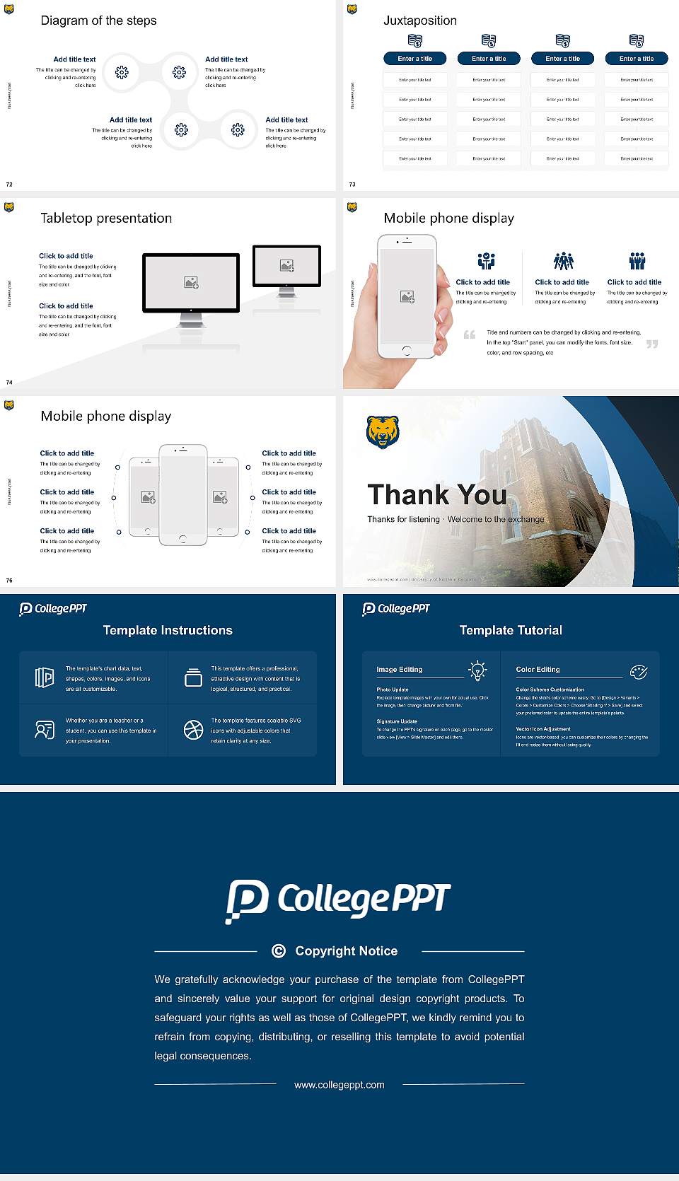 University of Northern Colorado Competition/Entrepreneurship Contest PPT Template16:9 ratio PPT effect preview image9