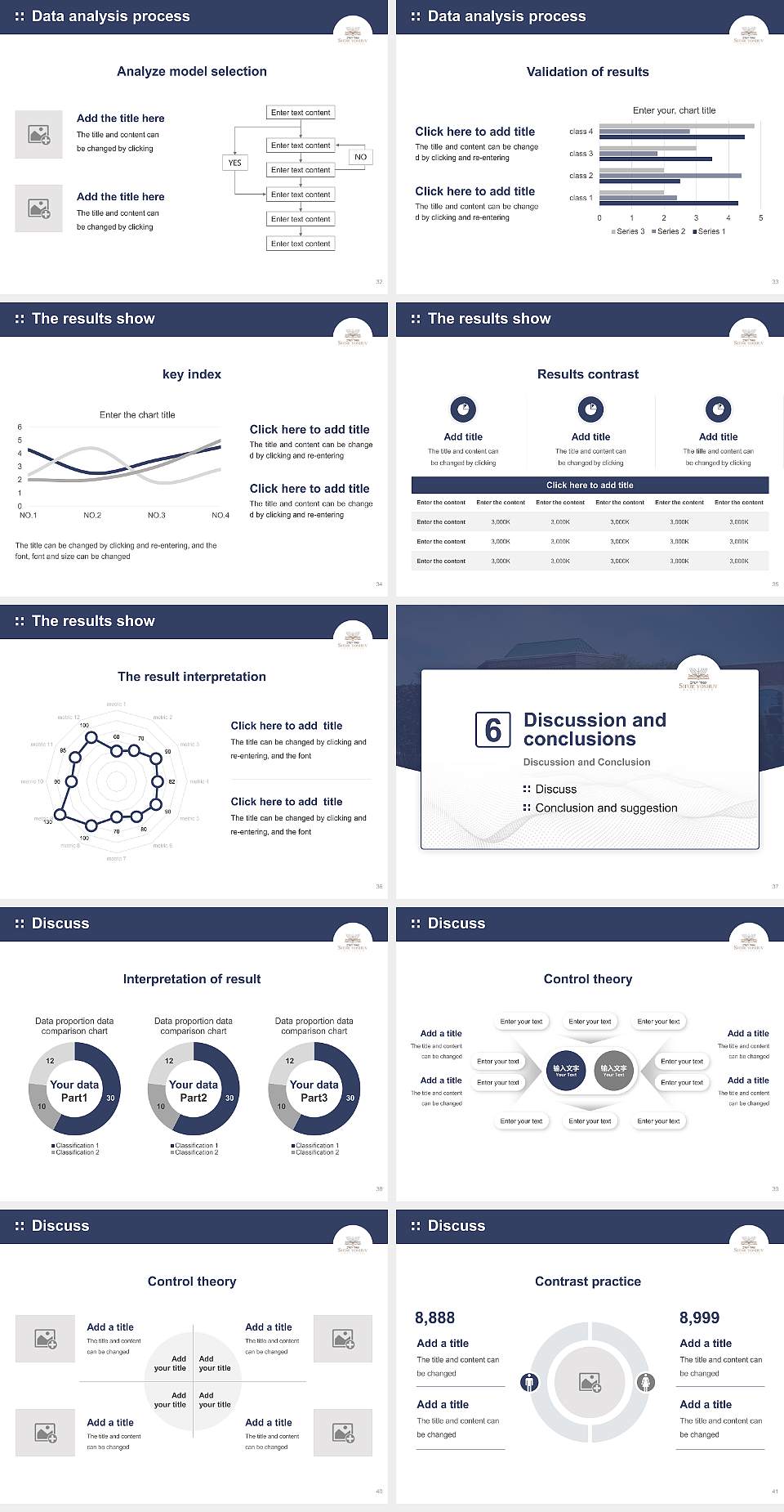 Sh’or Yoshuv Institute Graduation Thesis Defense PPT Template4:3 ratio PPT effect preview image5