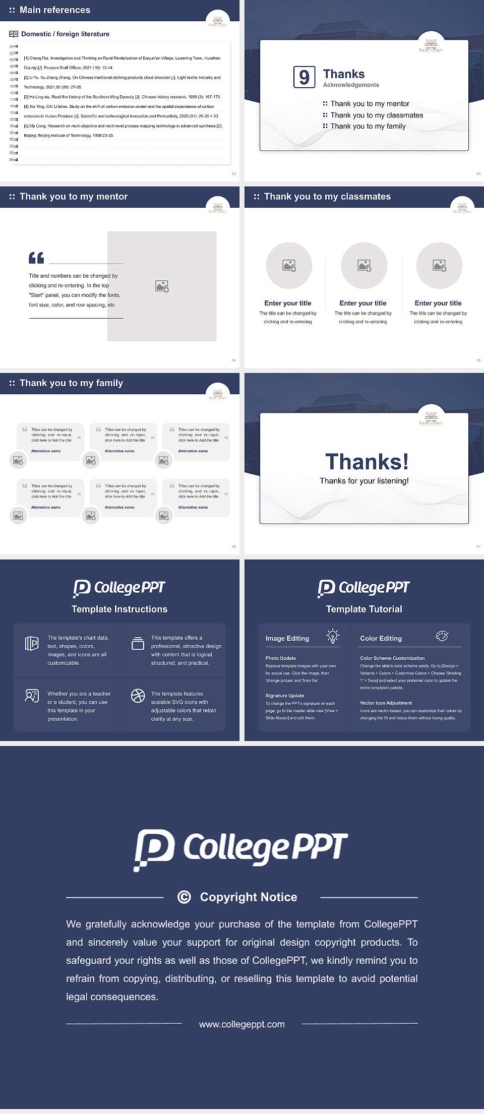 Sh’or Yoshuv Institute Graduation Thesis Defense PPT Template4:3 ratio PPT effect preview image7