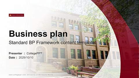 University of Minnesota-Morris Competition/Entrepreneurship Contest PPT Template