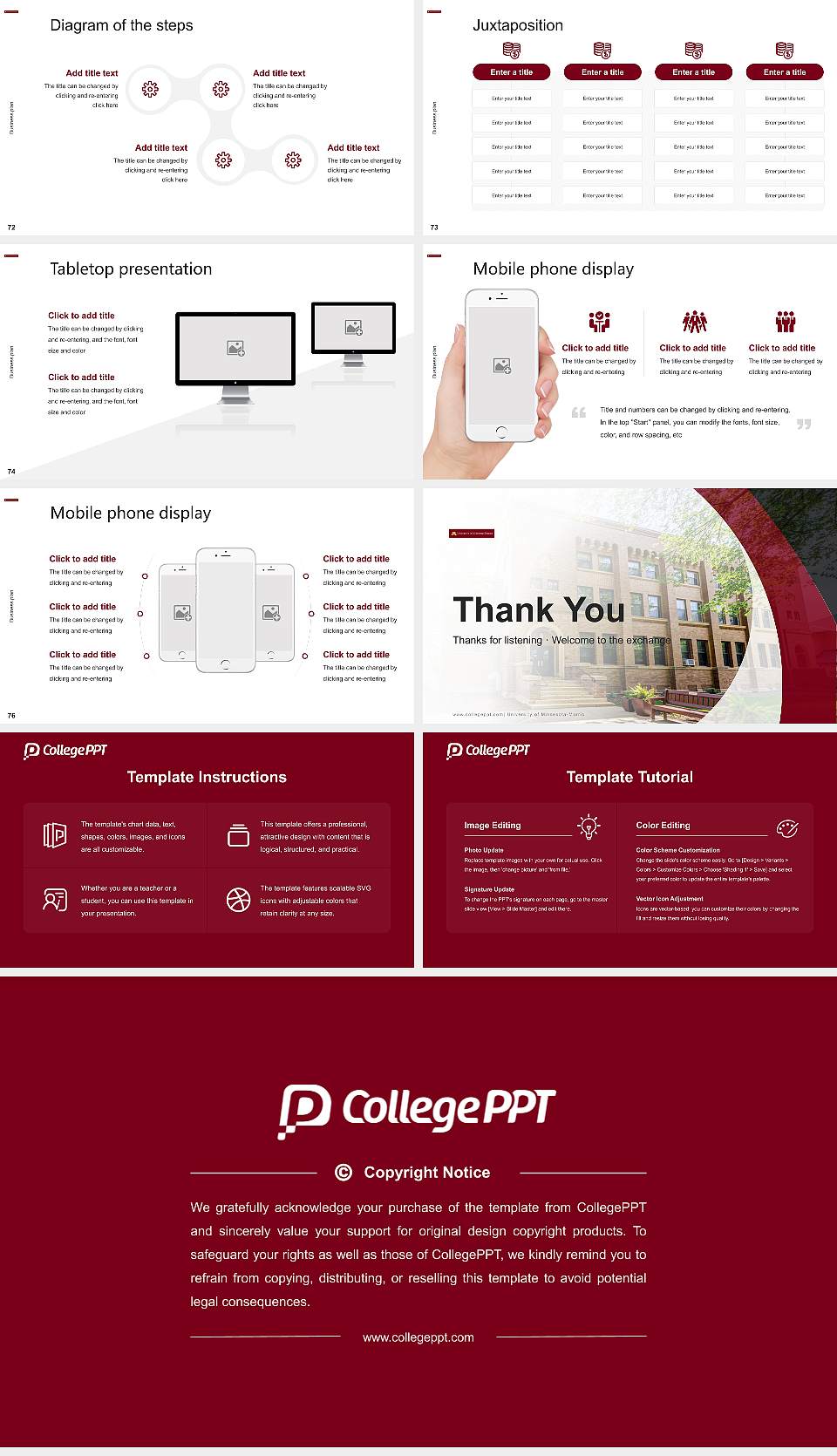 University of Minnesota-Morris Competition/Entrepreneurship Contest PPT Template16:9 ratio PPT effect preview image9