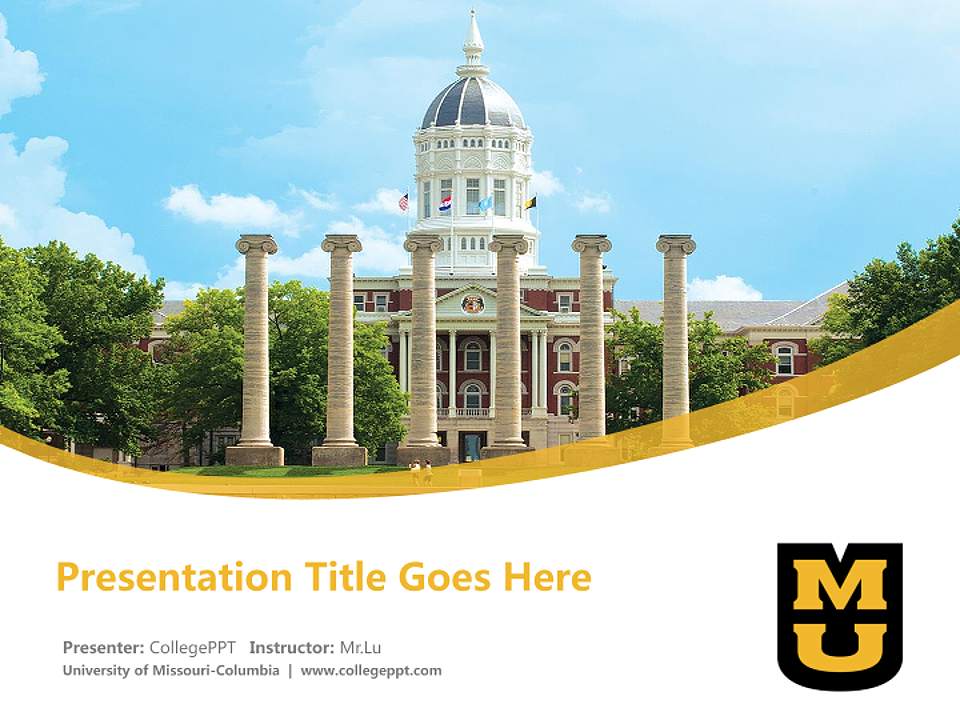 University of Missouri-Columbia Course/Courseware Creation PPT Template4:3 ratio PPT effect preview image5