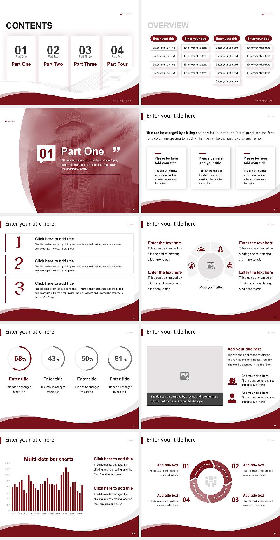 University of Minnesota-Twin Cities Lecture Sharing and Networking Event PPT Template4:3 ratio PPT effect preview image2