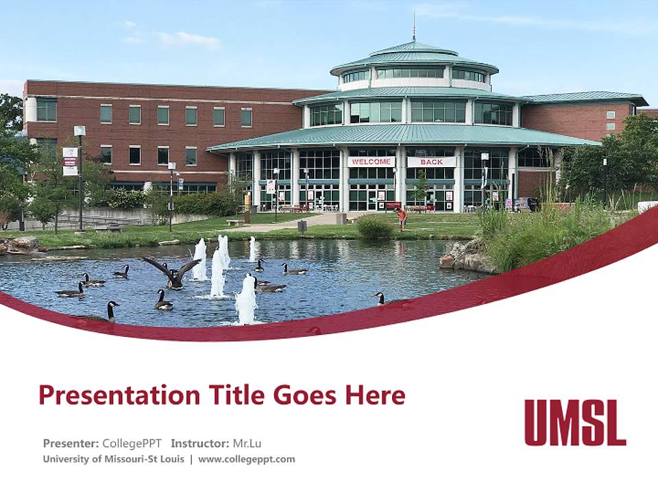 University of Missouri-St Louis Course/Courseware Creation PPT Template4:3 ratio PPT effect preview image5
