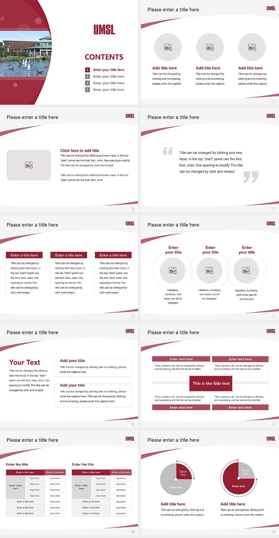 University of Missouri-St Louis Course/Courseware Creation PPT Template4:3 ratio PPT effect preview image2