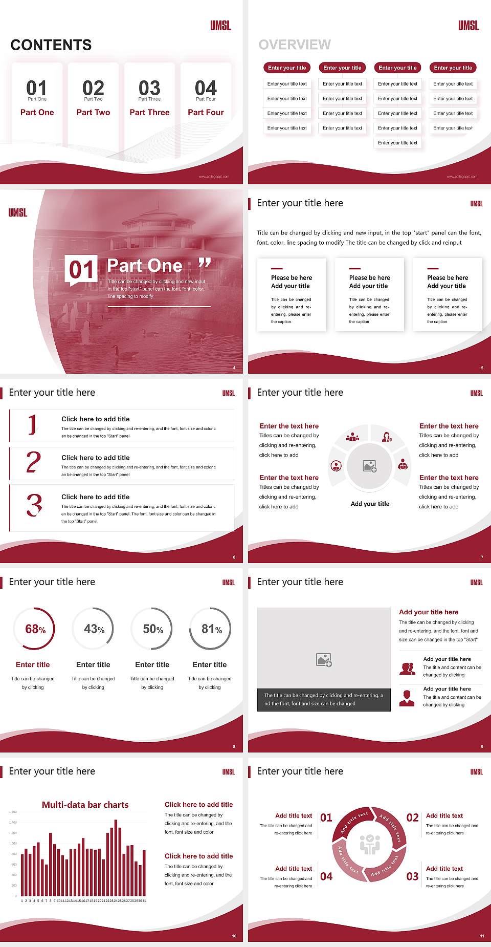 University of Missouri-St Louis Lecture Sharing and Networking Event PPT Template4:3 ratio PPT effect preview image2