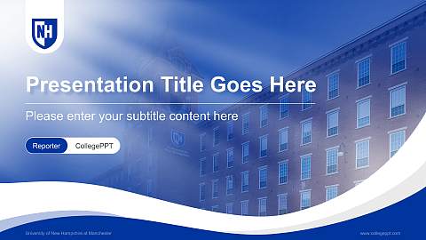 University of New Hampshire at Manchester Lecture Sharing and Networking Event PPT Template