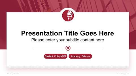 University of Mobile National Scholarship Defense PPT Template