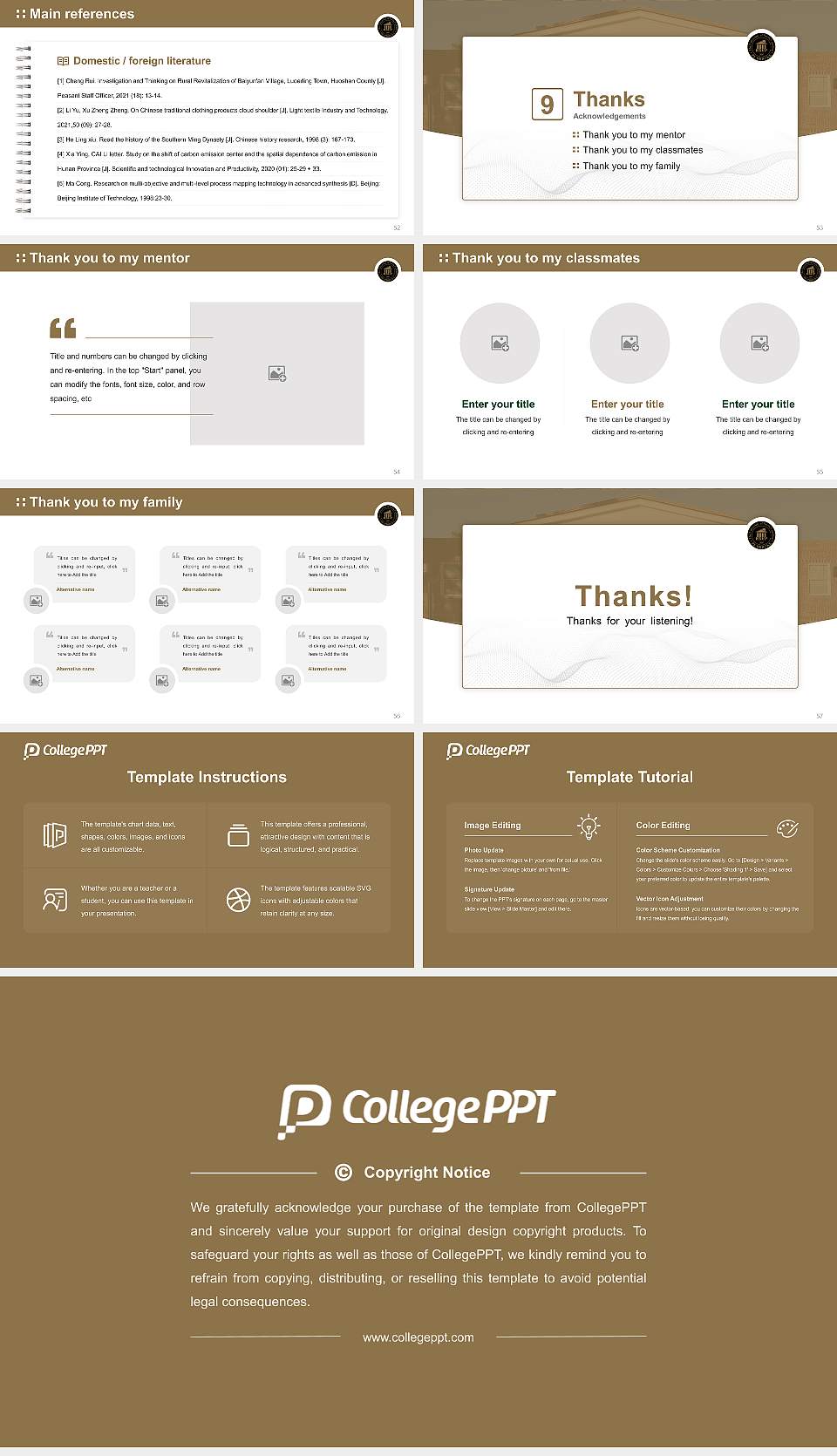 University of North Carolina at Pembroke Graduation Thesis Defense PPT Template16:9 ratio PPT effect preview image7