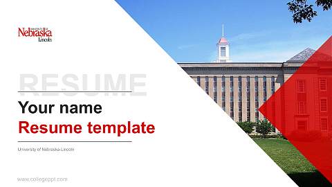 University of Nebraska-Lincoln Resume PPT Template