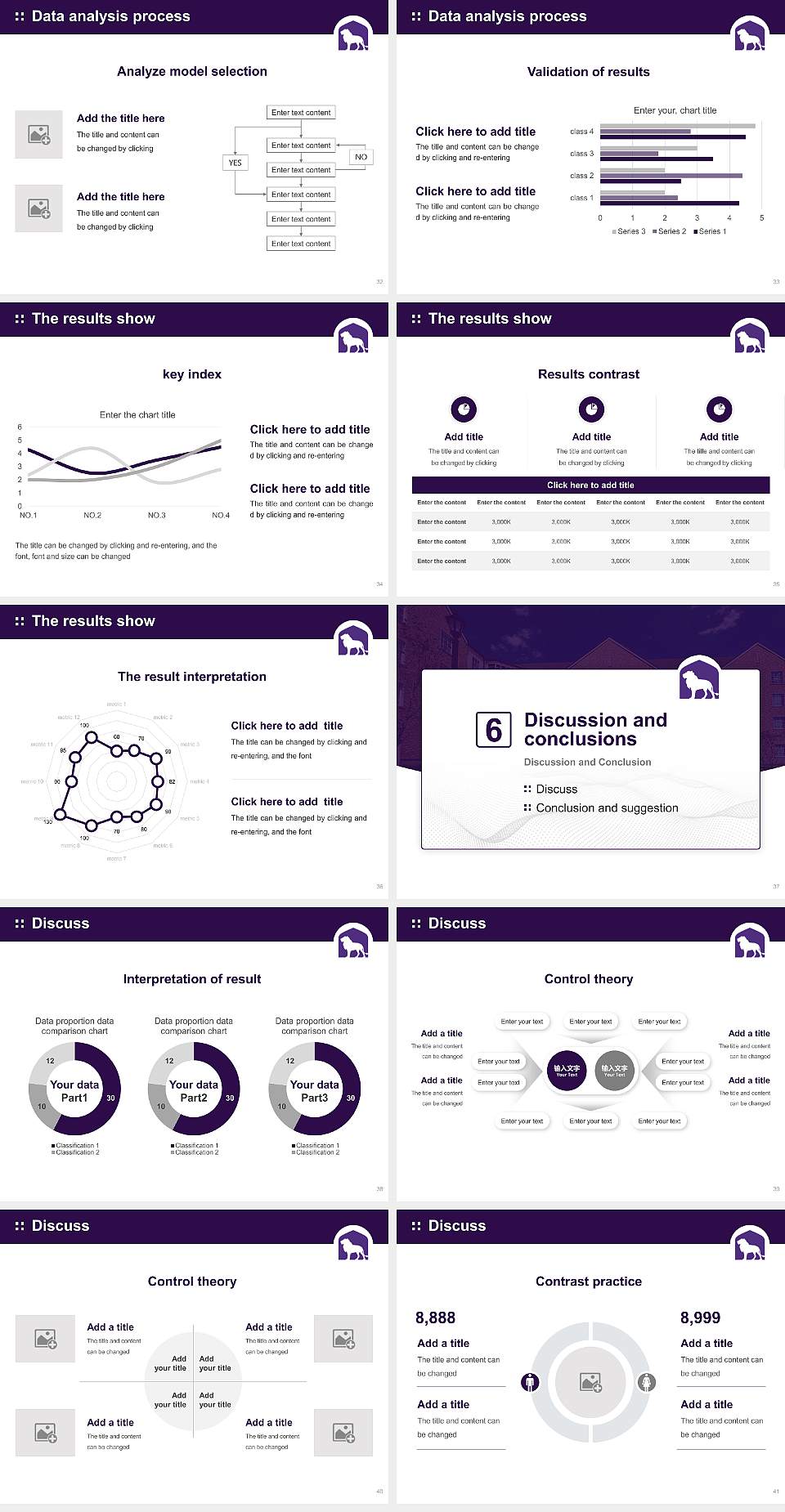 University of North Alabama Graduation Thesis Defense PPT Template4:3 ratio PPT effect preview image5