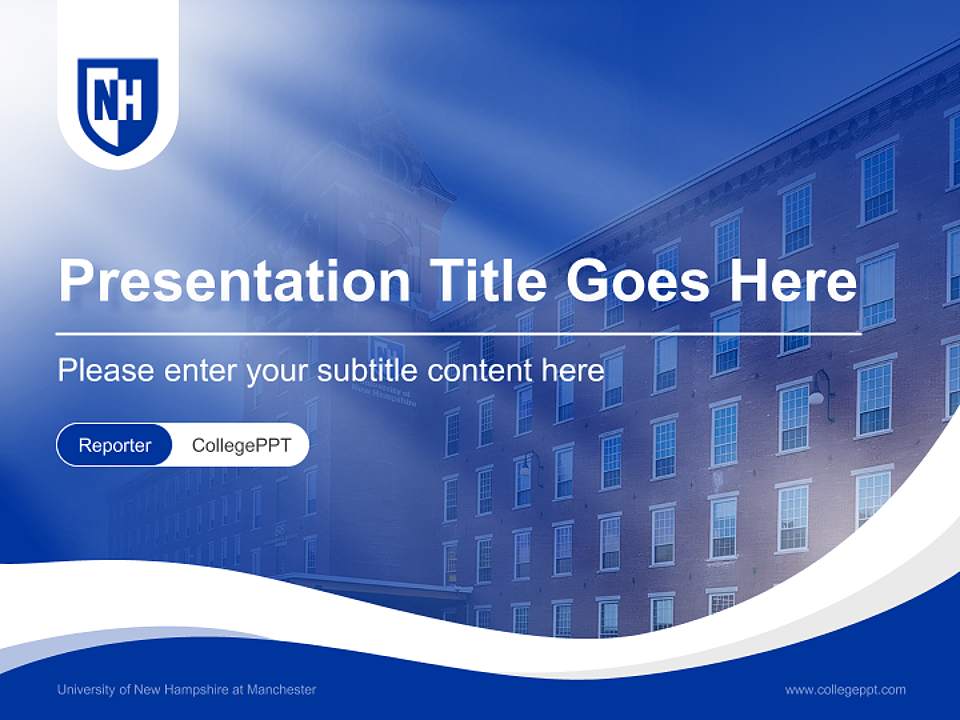University of New Hampshire at Manchester Lecture Sharing and Networking Event PPT Template4:3 ratio PPT effect preview image4