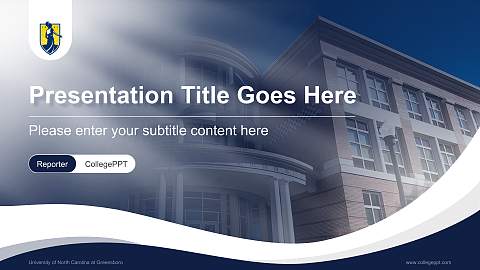 University of North Carolina at Greensboro Lecture Sharing and Networking Event PPT Template