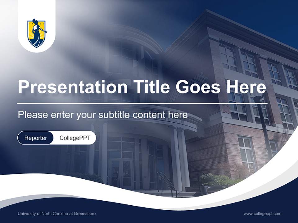 University of North Carolina at Greensboro Lecture Sharing and Networking Event PPT Template4:3 ratio PPT effect preview image4