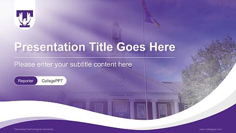 Tennessee Technological University Lecture Sharing and Networking Event PPT Template