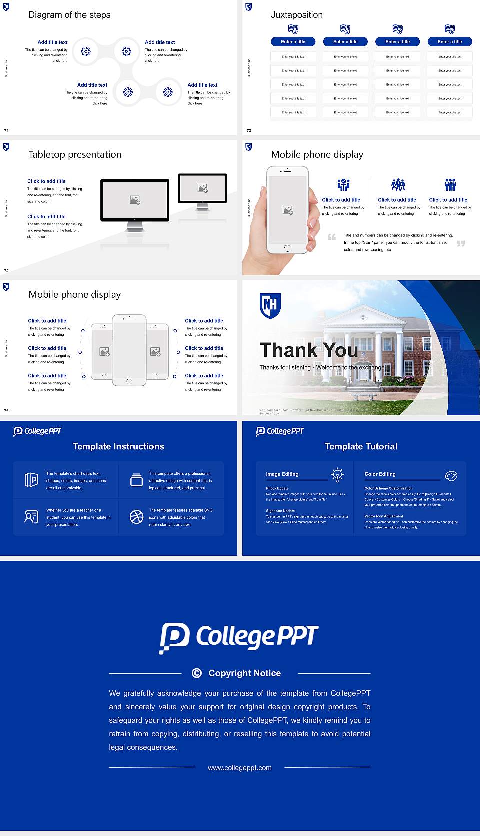 University of New Hampshire-Franklin Pierce School of Law Competition/Entrepreneurship Contest PPT Template16:9 ratio PPT effect preview image9
