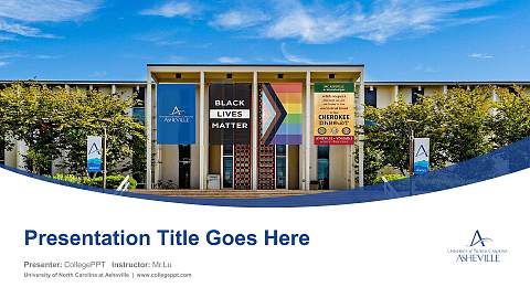 University of North Carolina at Asheville Course/Courseware Creation PPT Template