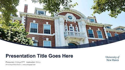 University of New Haven Course/Courseware Creation PPT Template