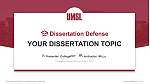 University of Missouri-St Louis Soutenance de thèse Modèle PPT