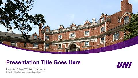 University of Northern Iowa Course/Courseware Creation PPT Template