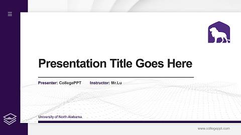 University of North Alabama Thesis Proposal/Graduation Defense PPT Template